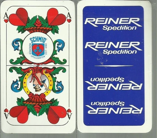 Reiner Spedition  Schafkopf Werbung Spielkarten, OVP