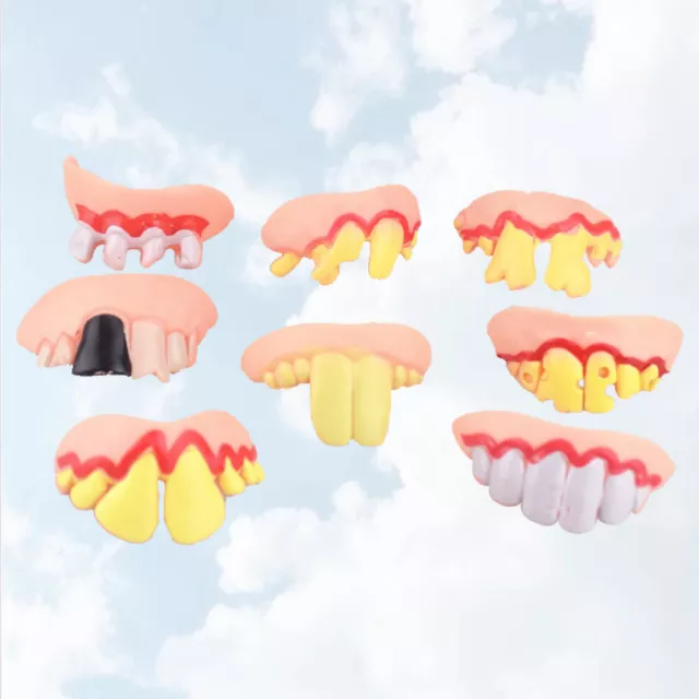 Fake Braces & Teeth for Halloween & Cosplay - 8PCS-QL