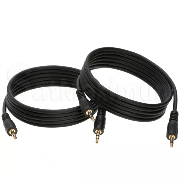 3.5mm Audio Stereo Male to Male Cable Aux Headphone Jack 3F-100FT Multi-Pack LOT 3