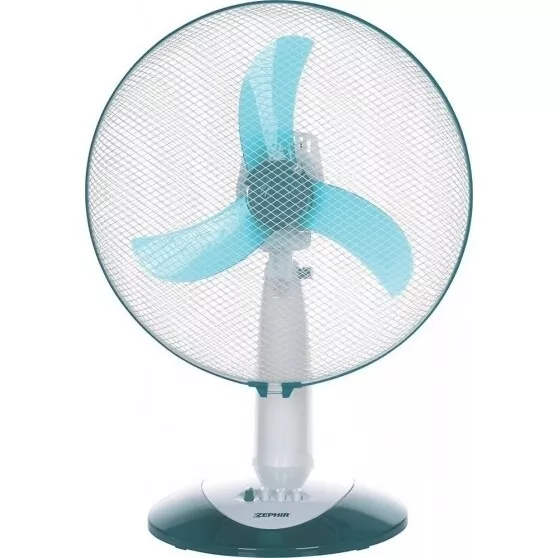 Ventilatore da Tavolo 45W Pale diametro 30cm 3 velocità Oscillazione laterale