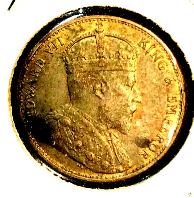 Ceylon, 1905, One Cent, Uncirculated, Edward VII, as shown.