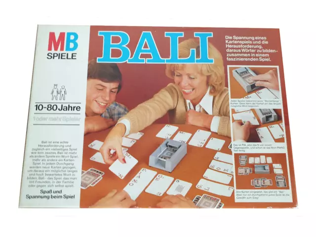 Bali von MB Spiele 1978 Vintage Kartenspiel aus den 70ern ab 10 Jahren