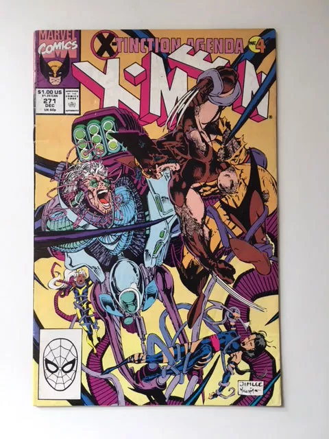 The Uncanny X-Men Vol 1 #271 Dec 1990 Marvel Comics Jim Lee Claremont VF/NM BIN