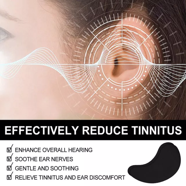 Parche de tratamiento de tinnitus trufa negra para proteger el dolor de oído pérdida auditiva pegatina Sn