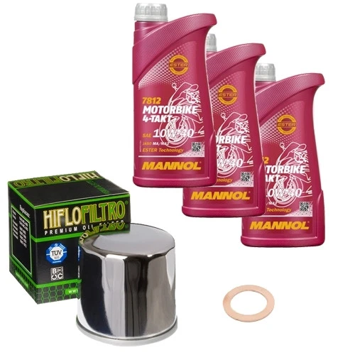 Motul 5000 10w40 Motul 10W-40 Ölwechselset Inkl. HiFlo Filter – Für Yamaha FZS 1000 Fazer/S (01-05, RN06 RN14) Motul 7100 10w40