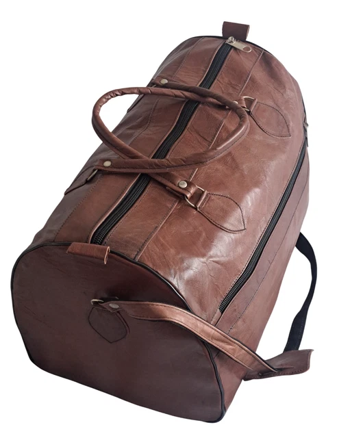 Sac de voyage en cuir sac de sport homme vintage vacances