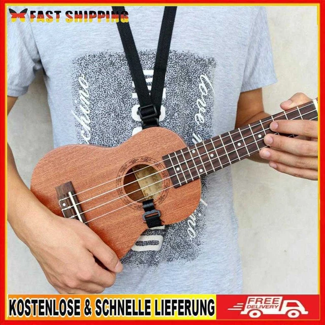 Verstellbare Nylon Neck Strap Sling mit Haken für Ukulele Gitarre Mandoline
