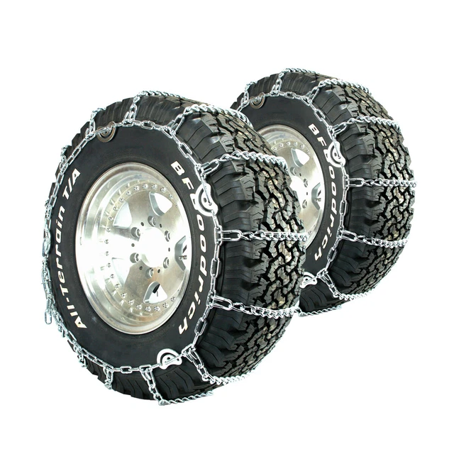 Titan Truck Link Tire Chains CAM Type On Road Snow/Ice 7mm 11-24.5