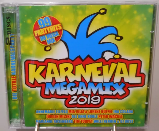 Karneval Megamix 2x CD 99 Party Hits Totale Karnevalsparty 2019 Gute Laune T1044