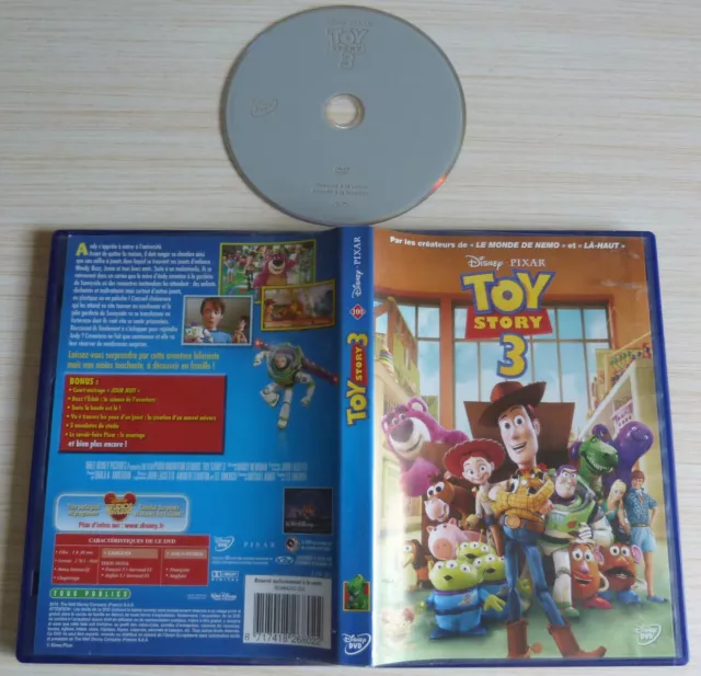 Dvd Pal Walt Disney Pixar Toy Story 3 Losange Jaune N° 100 Zone 2