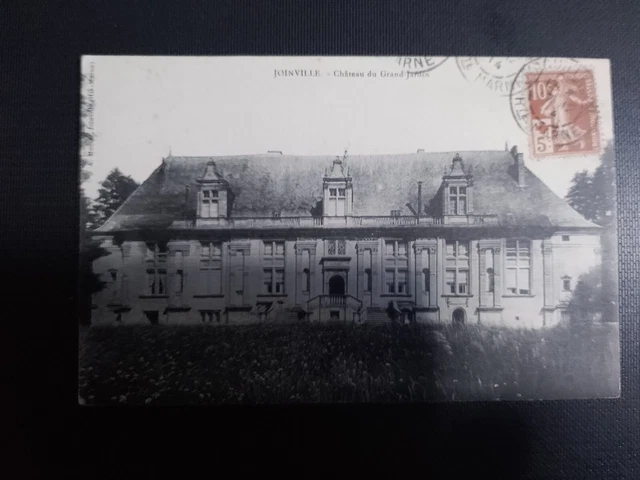 52 Joinville CPA Le Château du Grand Jardin Red Cross Stamp 10c + 5c 147 Obl