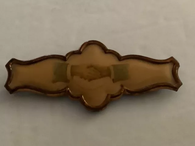 Antique Odd Fellow Hand Shake Pin