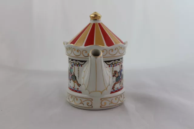 Sadler Tivoli Teapot Carousel Decorative Edwardian Entertainments England 3