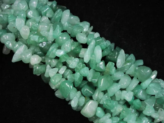 Green Aventurine Chips 80cm Strand DIY Jewellery Necklaces Bracelet FREE POSTAGE