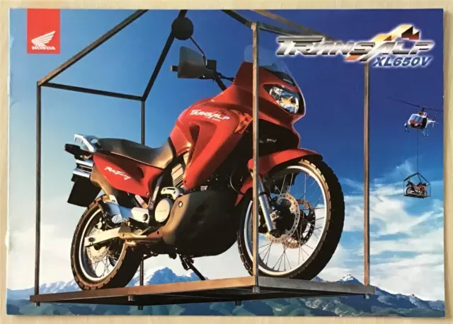 HONDA TRANSALP XL650V Motorcycle Sales Brochure JAN 2000 #8P-01.2000-E-XL600V