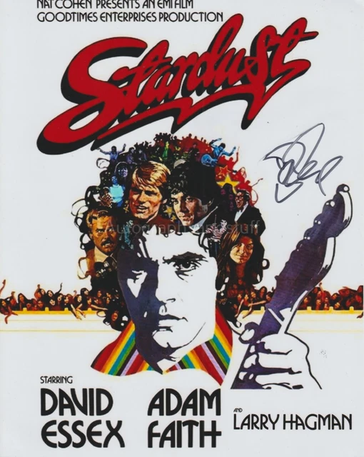 David Essex HAND SIGNED 8x10 Photo Autograph, Rock On, Hold Me Close, Stardust