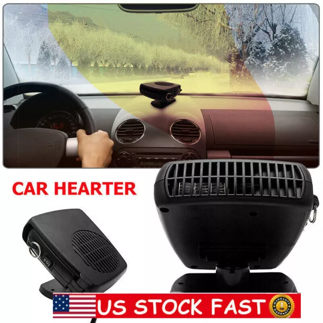 12V DC Car Auto Portable Defroster Demister Electric Heater Heating Cooling Fan 3