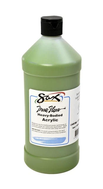 Sax True Flow Heavy Body Acrylic Paint, Quart, Chrome Oxide Green