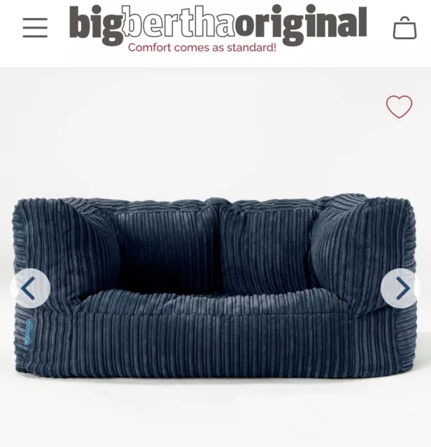 Lounge Pug Velvet Extra Large Bean Bag Pillow Floor Cushion XXL Beanbag  Teal Blue– Big Bertha Original UK