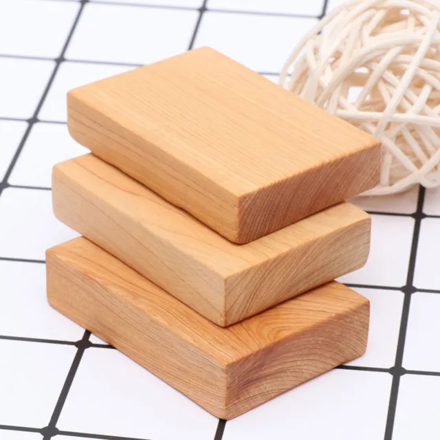 2 piezas bloque artesanal de madera rectángulos bloque de madera sin terminar bloque de madera en blanco