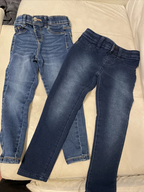 little girls 4/5 skinny jeggings cat&jack falls creek 2 pair new nwot