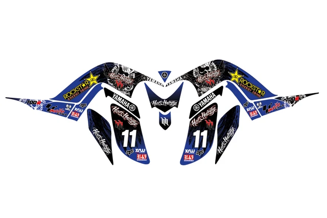 Fits Yamaha Raptor700 06-12 graphic kit stickers decals atvgraphics 2006 to 2012