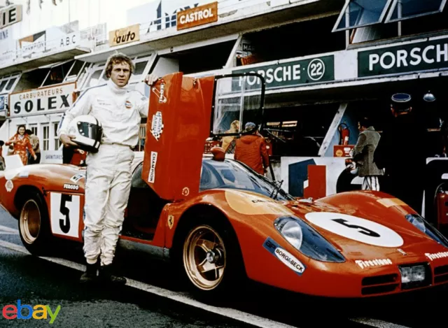 Photo Le Mans - Steve Mcqueen  (P1) Format 20X27 Cm