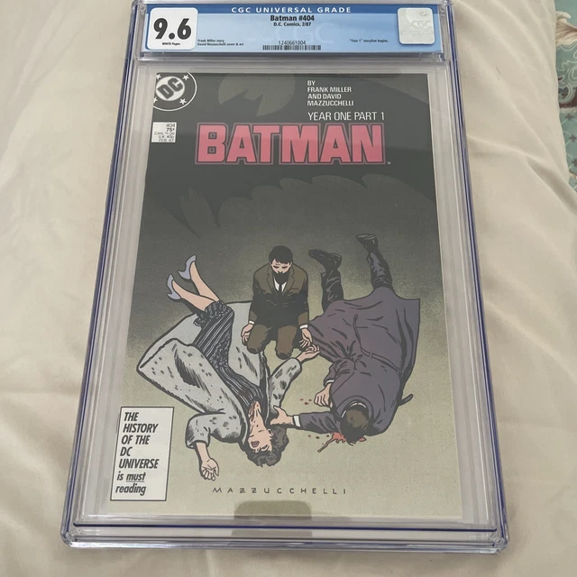 Batman #404 CGC 9.6 NM+ WP 1987 DC Comics Year One Part 1 Frank Miller 🔑🔥🔑🔥