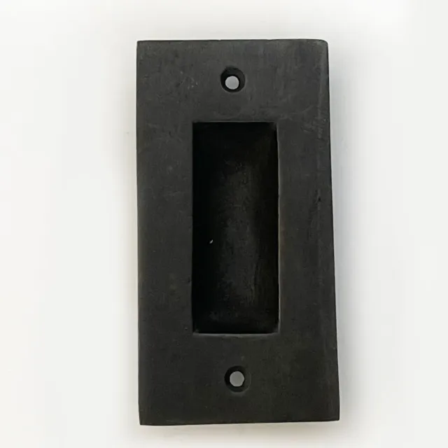 Ashley Norton Solid Bronze 4" x 2" Square Flush Door Slider Pull - 7 Available