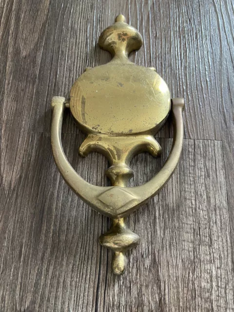 Vintage Brass Door Knocker 8.5 x 4  Traditional Classical Colonial Style