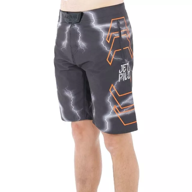 NEW Jetpilot MX Strike Black/Orange Mens Motocross Summer Lifestyle Boardshorts 3