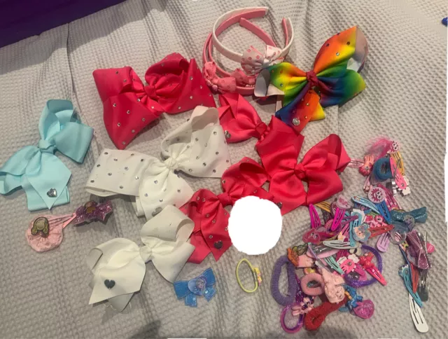 Large Bundle Girls Hair Accessories-Alice Bands/Slides/Bows