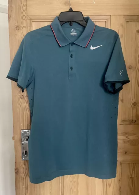 Nike Roger Federer RF 2014 Australian Open Tennis Polo Men's Shirt Size S