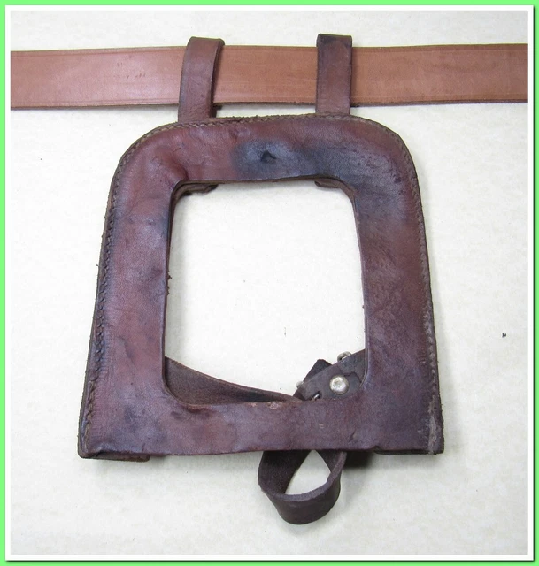 Porte-pelle En Cuir Militaire Allemand WW2 (39-45) - Pièce De Collection Originale - #30125