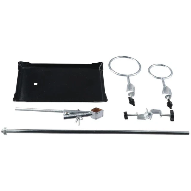 Rod 16" L Steel Lab Stand Set Stainless Steel Burette Clamp  Physics Lab