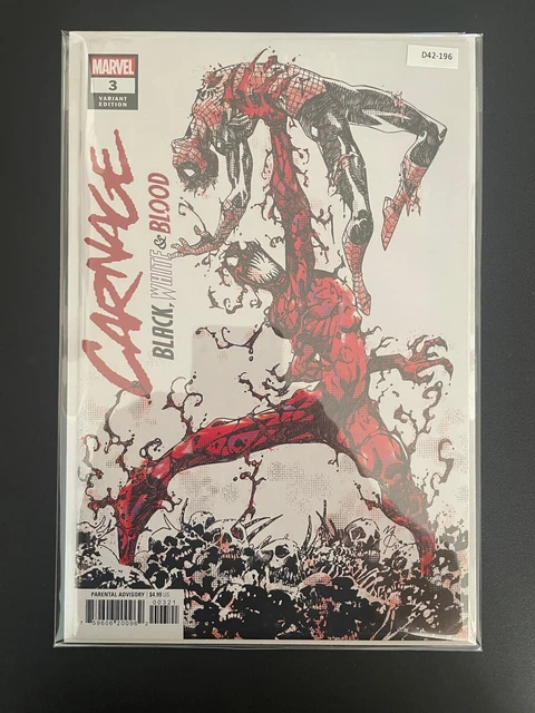 Carnage: Black, White & Blood #3 2021 Variant Grade 9.6 Marvel Comic D42-196