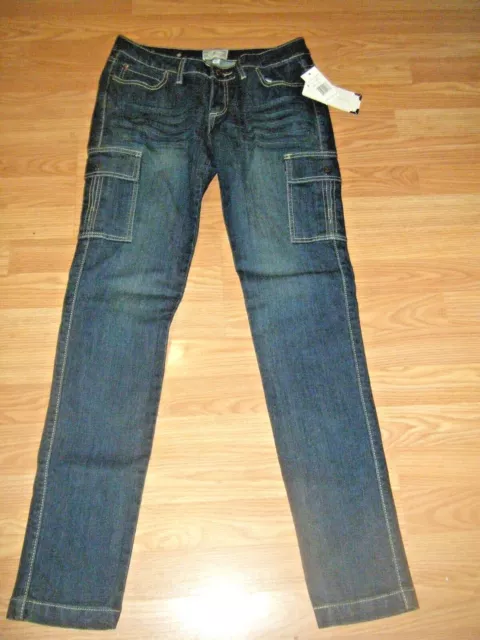 Nwt Sean John Unisex Dk Denim Cargo Skinnyjeans Sz 28/33 1/2 $78