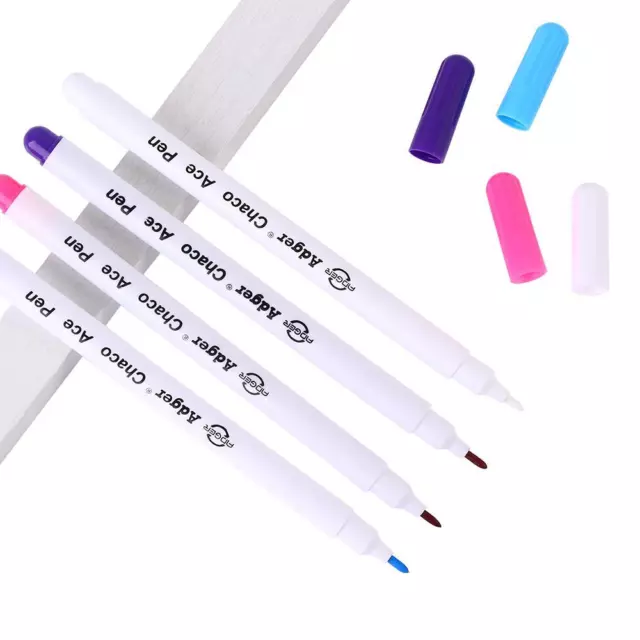 Fabric Markers Soluble Water Erasable Pens Cross Stitch Chalk Marking Pen