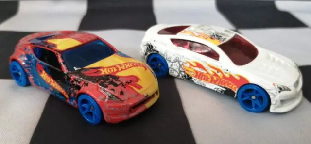 Hot Wheels High Speed Wheels Nissan 370Z+Hyundai Genesis Coup Loose