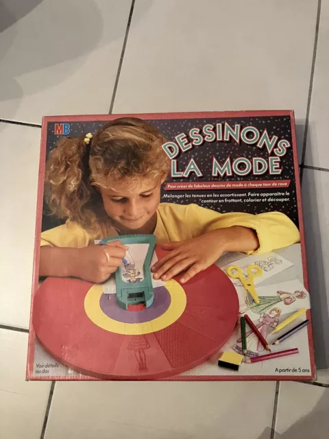 Dessinons la Mode - Jeu MB 2002 - jouets rétro jeux de société figurines et  objets vintage
