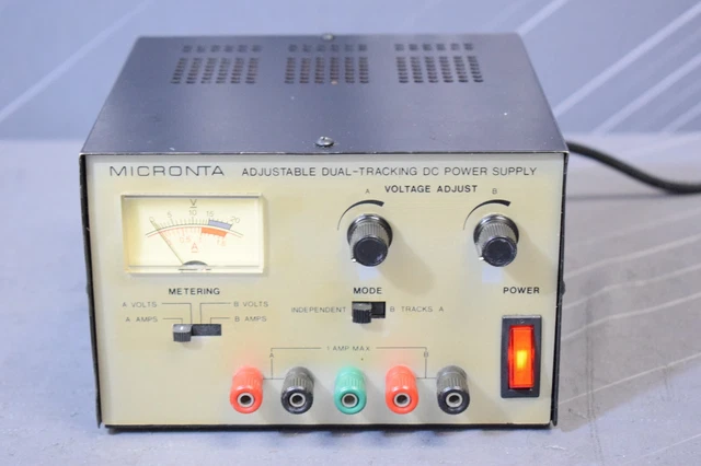 Micronta 22-121 Adjustable Dual-Tracking DC Power Supply 15V 1A (Radio Shack) Micronta 22-121 Adjustable Dual-Tracking DC Power Supply 15V 1A (Radio Shack)