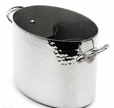 Mauviel M'30 BARRA IN ALLUMINIO MARTELLATO collezione di vino champagne cooler secchiello 20cm 