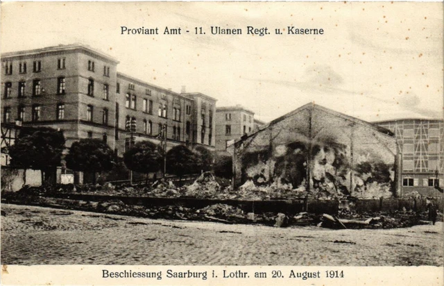 CPA AK SARREBOURG - SAARBURG i.L. - 11. Ulanen Regt. U. Barracks (387656)