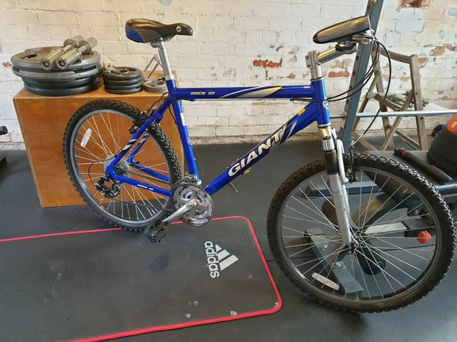 MENS GENTS GIANT Rock SE Mountain bike 21 Speed RST shocks size