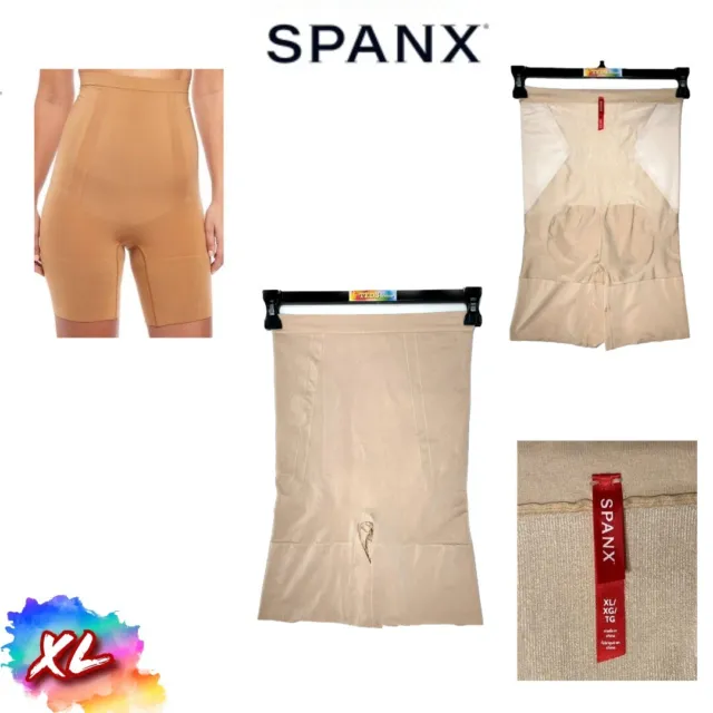 NWOT SPANX WOMEN'S Size XL OnCore High Waist Mid Thigh Shaper Shorts 1915  Nude £33.18 - PicClick UK