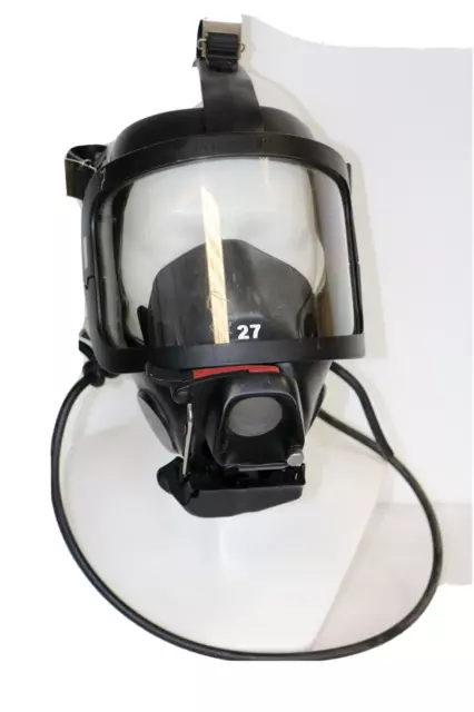 Interspiro full face mask USED black rubber airsoft fun gift  firefighter SCBA
