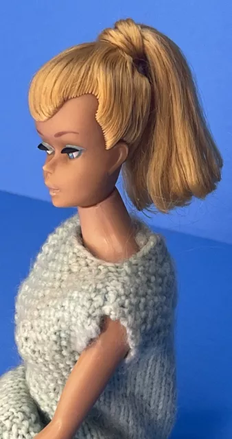 Vintage Original 1960 Lemon Blonde Swirl Ponytail Barbie Doll by Mattel