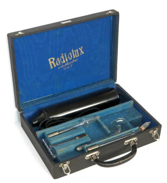 "Radiolux" Vintage Hochfrequenz Heilapparat Reizstromgerät Violet Wand
