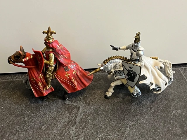 28-teiliges Ritter-Figuren-Set – Kleine Soldaten Mit Pferden, Aus Kunststoff, Für Sandkasten & Deko