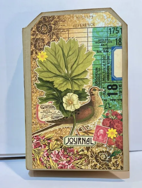 Junk Journal Folio Handmade Tag Booklet Tons Of Ephemera Botanical